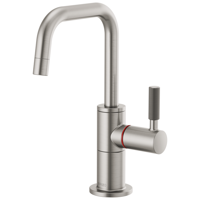 Brizo Litze 61353LF Instant Hot Faucet with Square Spout and Knurled Handle