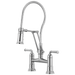 Articulating Bridge Faucet with Finished Hose