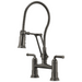Articulating Bridge Faucet with Finished Hose