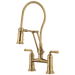 Articulating Bridge Faucet with Finished Hose
