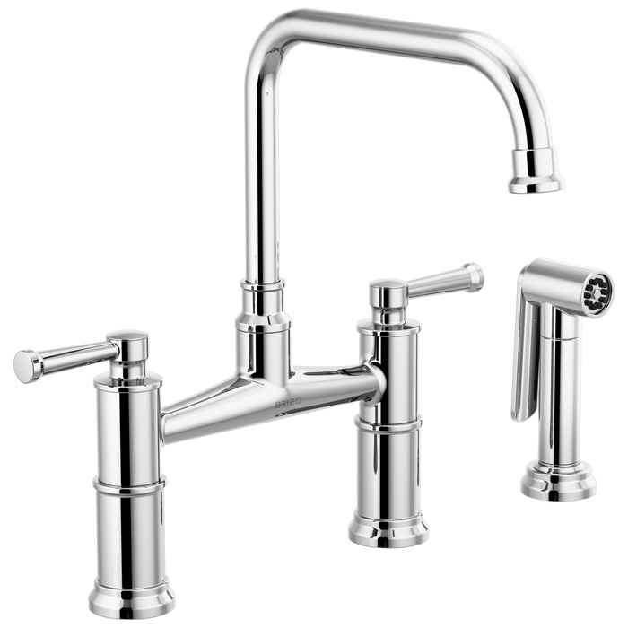 Bridge Faucet with Side Sprayer