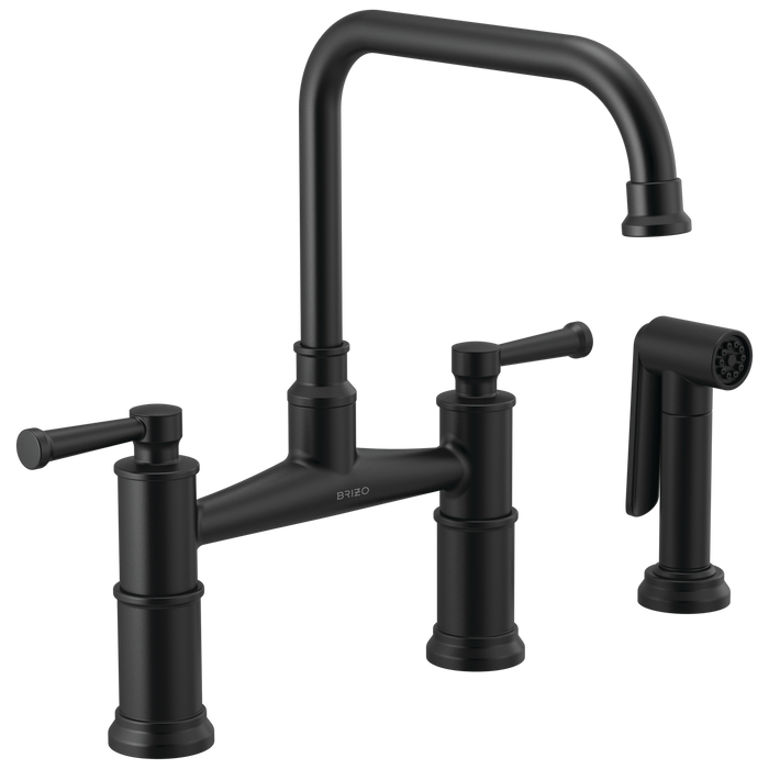 Bridge Faucet with Side Sprayer