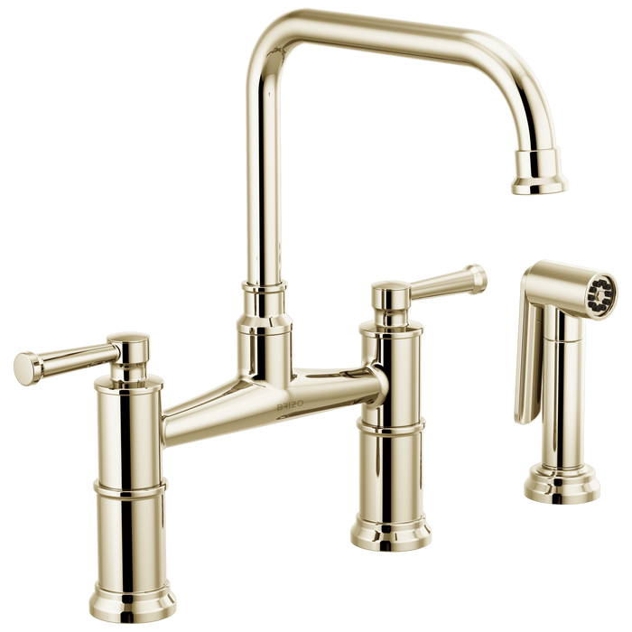 Bridge Faucet with Side Sprayer