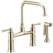 Bridge Faucet with Side Sprayer