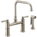 Bridge Faucet with Side Sprayer