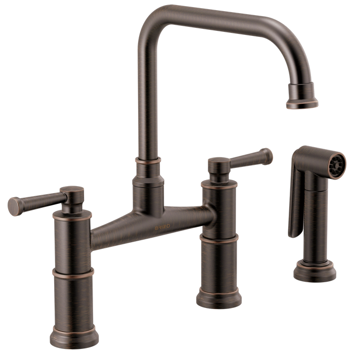 Bridge Faucet with Side Sprayer