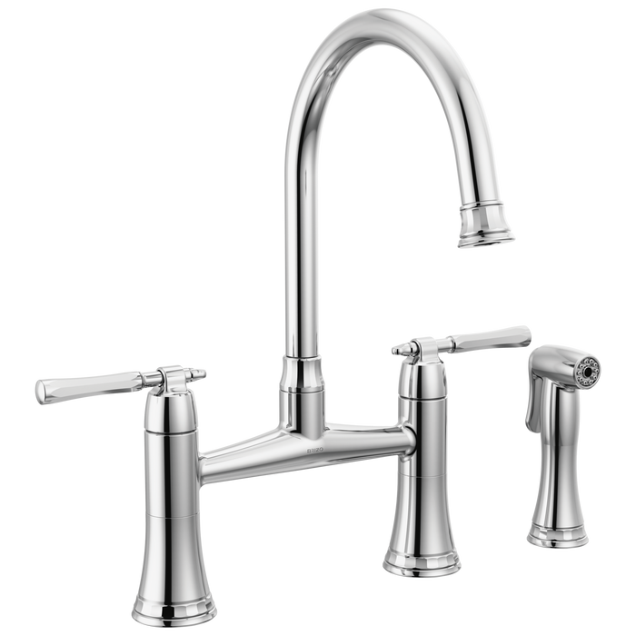 Bridge Kitchen Faucet with Side Sprayer