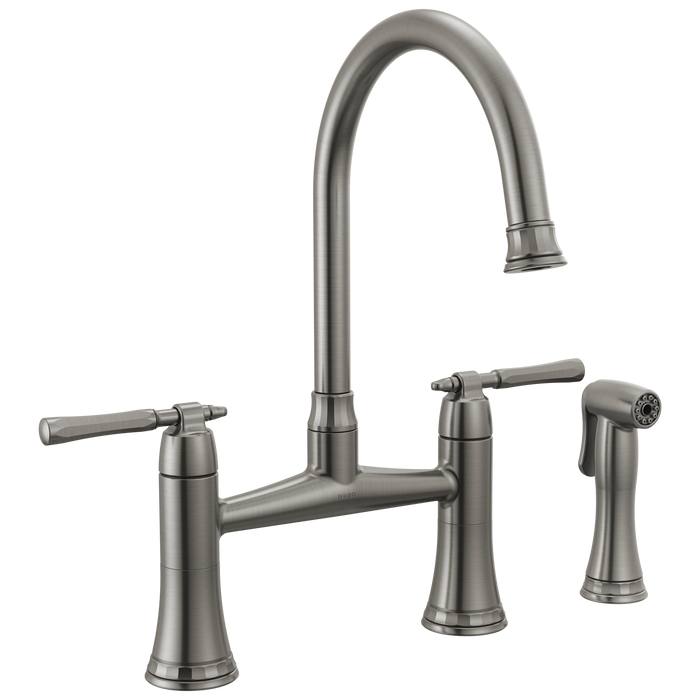 Bridge Kitchen Faucet with Side Sprayer