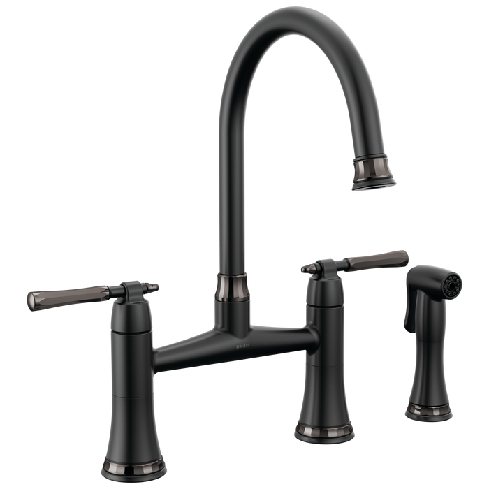 Bridge Kitchen Faucet with Side Sprayer