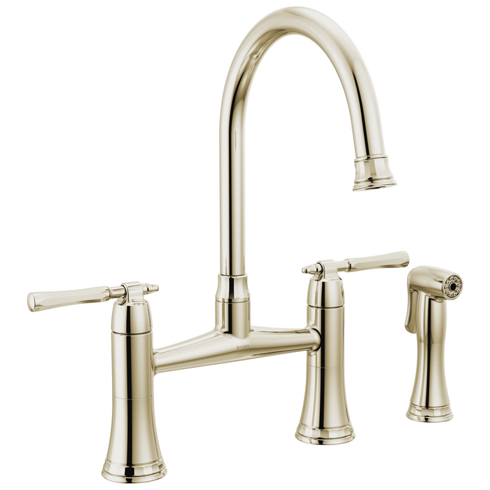 Bridge Kitchen Faucet with Side Sprayer