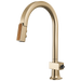 Brizo Frank Lloyd Wright 63022LF Pull-Down Kitchen Faucet with Arc Spout and Wood Wand - Less Handle