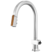 Brizo Frank Lloyd Wright 63022LF Pull-Down Kitchen Faucet with Arc Spout and Wood Wand - Less Handle