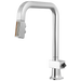Brizo Frank Lloyd Wright 63023LF Pull-Down Kitchen Faucet with Square Spout and Wood/Concrete Wand - Less Handle