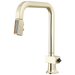 Brizo Frank Lloyd Wright 63023LF Pull-Down Kitchen Faucet with Square Spout and Wood/Concrete Wand - Less Handle