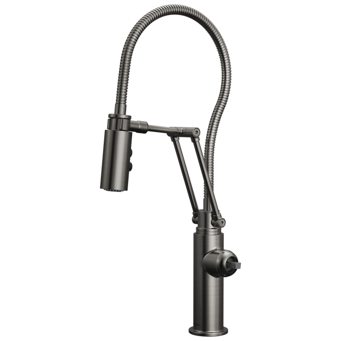 Brizo Odin 63121LF Articulating Kitchen Faucet with Finished Hose - Less Handle