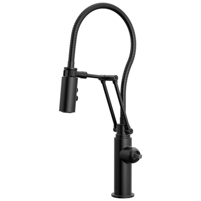 Brizo Odin 63121LF Articulating Kitchen Faucet with Finished Hose - Less Handle