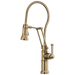 Articulating Faucet With Finished Hose