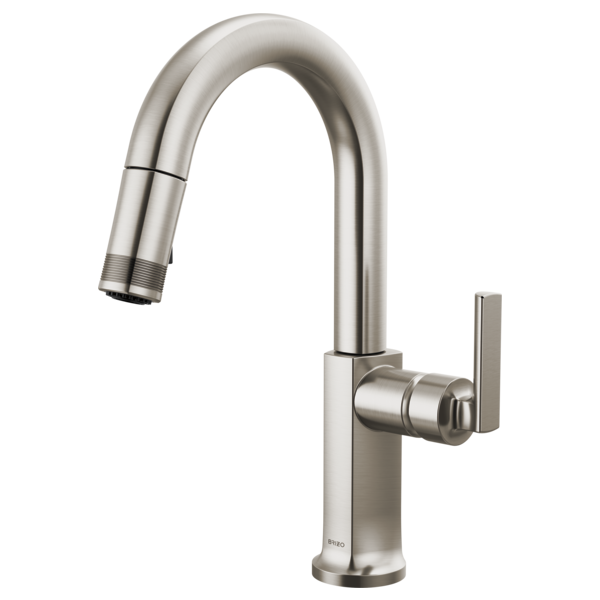 Brizo Kintsu 63906LF Pull-Down Prep Faucet with Arc Spout - Less Handle
