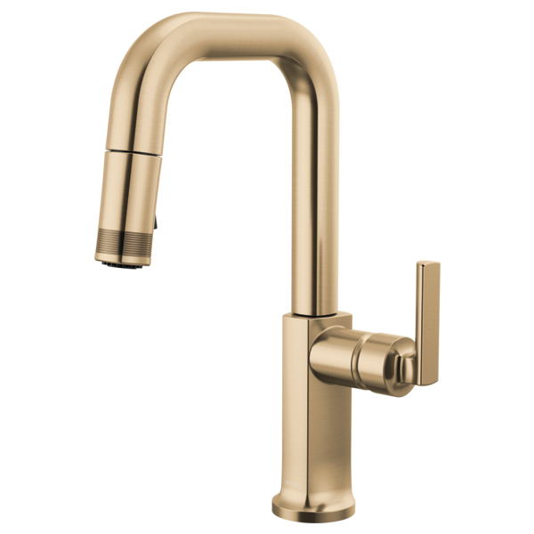 Brizo Kintsu 63907LF Pull-Down Prep Faucet with Square Spout - Less Handle