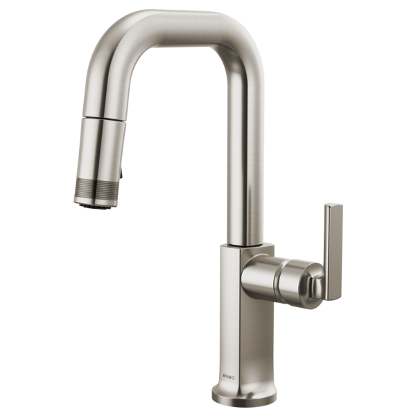 Brizo Kintsu 63907LF Pull-Down Prep Faucet with Square Spout - Less Handle