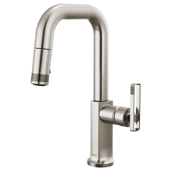 Brizo Kintsu 63907LF Pull-Down Prep Faucet with Square Spout - Less Handle