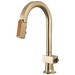 Brizo Frank Lloyd Wright 63922LF Pull-Down Prep Faucet with Arc Spout and Wood Wand - Less Handle