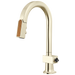 Brizo Frank Lloyd Wright 63922LF Pull-Down Prep Faucet with Arc Spout and Wood Wand - Less Handle