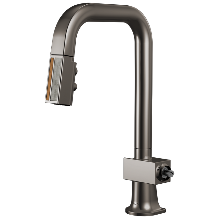 Brizo Frank Lloyd Wright 63923LF Pull-Down Prep Faucet with Square Spout and Wood/Concrete Wand - Less Handle