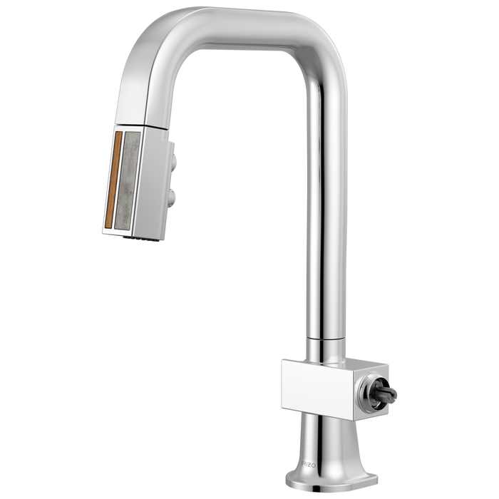 Brizo Frank Lloyd Wright 63923LF Pull-Down Prep Faucet with Square Spout and Wood/Concrete Wand - Less Handle