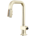 Brizo Frank Lloyd Wright 63923LF Pull-Down Prep Faucet with Square Spout and Wood/Concrete Wand - Less Handle