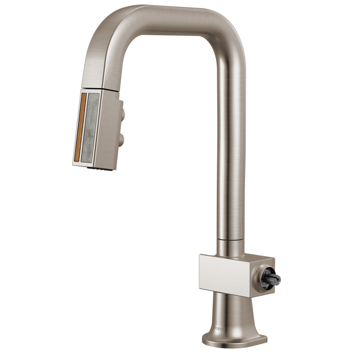 Brizo Frank Lloyd Wright 63923LF Pull-Down Prep Faucet with Square Spout and Wood/Concrete Wand - Less Handle