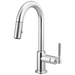 Brizo Litze 63943LF Pull-Down Prep Faucet with Arc Spout - Knurled Handle