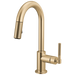 Brizo Litze 63943LF Pull-Down Prep Faucet with Arc Spout - Knurled Handle