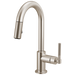 Brizo Litze 63943LF Pull-Down Prep Faucet with Arc Spout - Knurled Handle