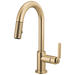 Brizo Litze 63944LF Pull-Down Prep Faucet with Arc Spout - Industrial Handle