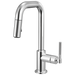 Brizo Litze 63953LF Pull-Down Prep Faucet with Square Spout - Knurled Handle