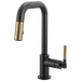 Brizo Litze 63953LF Pull-Down Prep Faucet with Square Spout - Knurled Handle