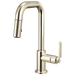 Brizo Litze 63954LF Pull-Down Prep Faucet with Square Spout - Industrial Handle