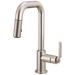 Brizo Litze 63954LF Pull-Down Prep Faucet with Square Spout - Industrial Handle