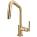 Brizo Litze 63963LF Pull-Down Prep Faucet with Angle Spout - Knurled Handle
