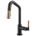Brizo Litze 63963LF Pull-Down Prep Faucet with Angle Spout - Knurled Handle