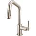 Brizo Litze 63963LF Pull-Down Prep Faucet with Angle Spout - Knurled Handle