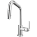 Brizo Litze 63964LF Pull-Down Prep Faucet with Angle Spout - Industrial Handle