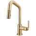 Brizo Litze 63964LF Pull-Down Prep Faucet with Angle Spout - Industrial Handle
