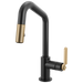 Brizo Litze 63964LF Pull-Down Prep Faucet with Angle Spout - Industrial Handle