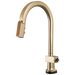 Brizo Frank Lloyd Wright 64022LF SmartTouch Pull-Down Kitchen Faucet with Arc Spout and Wood Wand - Less Handle