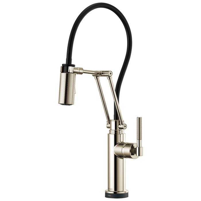 SmartTouch Articulating Kitchen Faucet with Knurled Handle