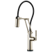 SmartTouch Articulating Kitchen Faucet with Knurled Handle