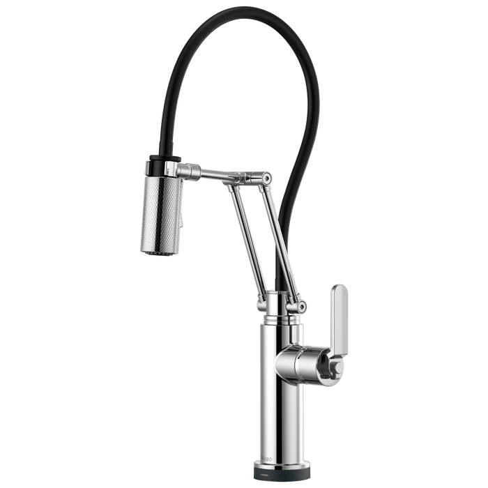 SmartTouch Articulating Kitchen Faucet with Industrial Handle