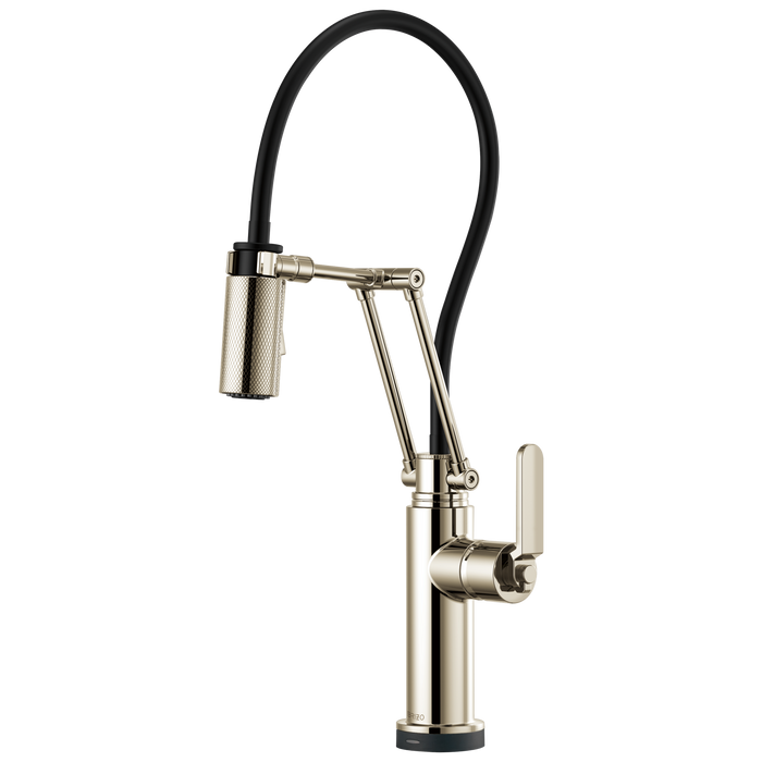 SmartTouch Articulating Kitchen Faucet with Industrial Handle